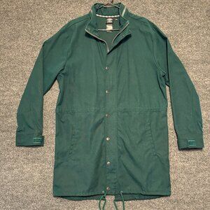 Umbro Hidden Hood Fish Tail Rain Jacket Green Canvas Premier Soccer Men's Large